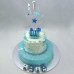Religious Cakes - Christening Cake - 2 Tier Train Cake (D,V)